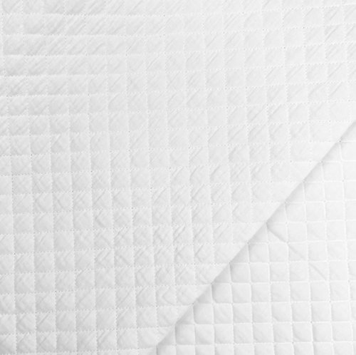 Musselin - Stepper - Raute klein - offwhite