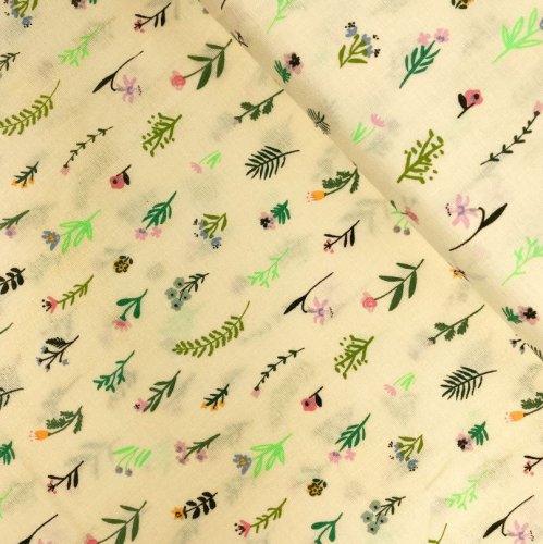 Musselin - Streublumen - gelb - Bunny Hop - Rico Design