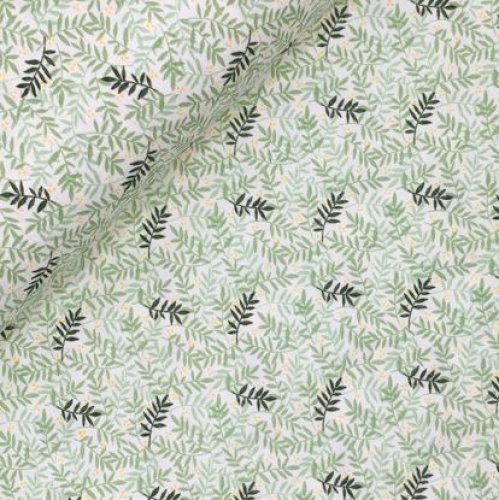 Musselin - Summer Fern - white