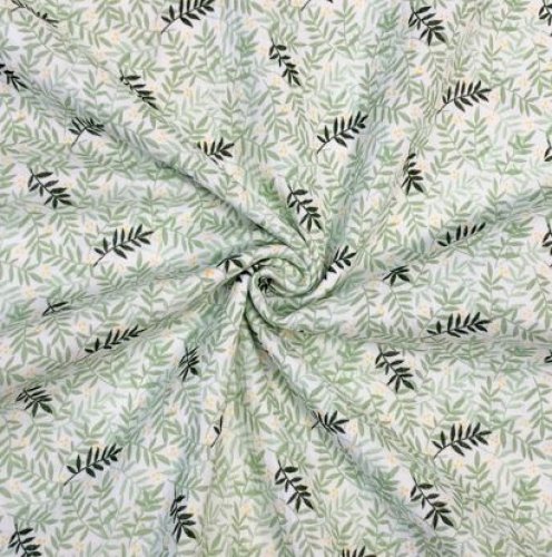 Musselin - Summer Fern - white