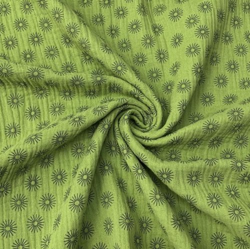 Musselin - Sunny - green