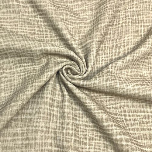 Musselin - Tie & Dye - sand