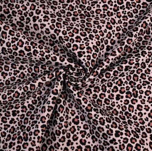 RESTSTÜCK 1,40m !!! - Musselin - animalprint - old pink