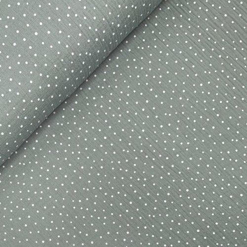 Musselin - little Dots - mint