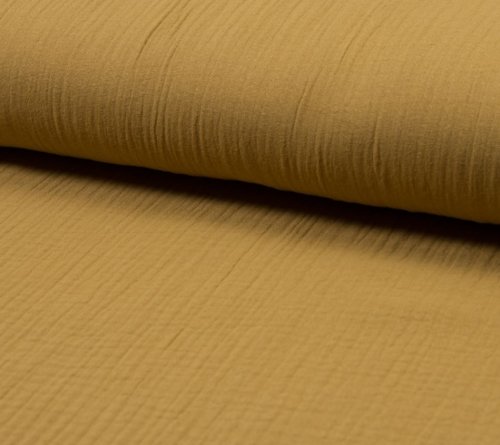 RESTSTÜCK 1,40m !!! - Musselin - uni - caramel