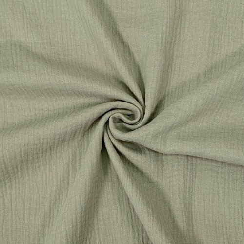 Musselin - uni - olive