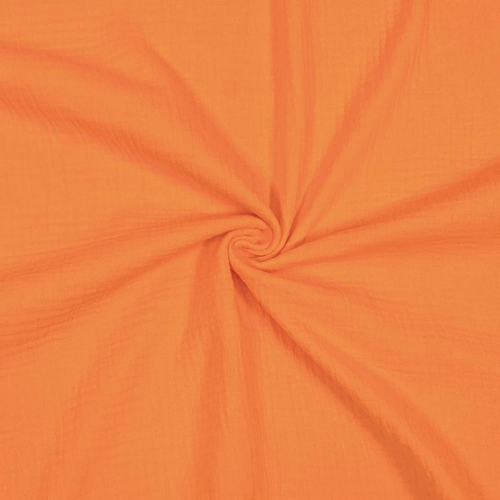 RESTSTÜCK 0,30m !!! - Musselin - uni - orange neon