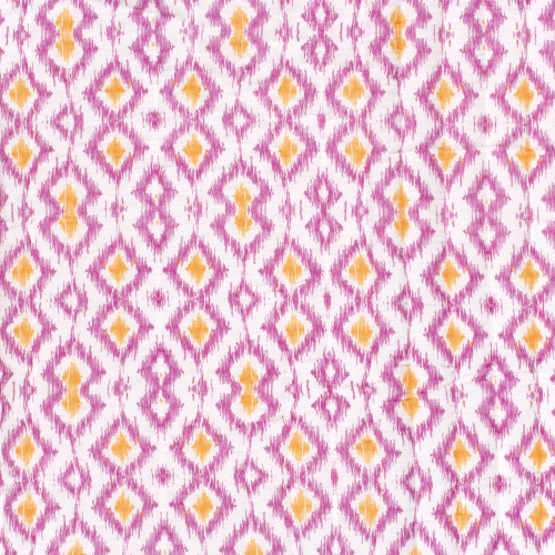 Doubleface Musselinstepper - Inka - white/pink/rosa