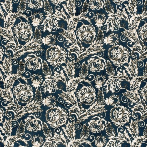 Doubleface Musselinstepper - Rosalie - ecru/rost/navy