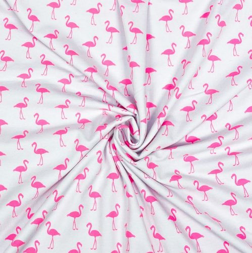 Jersey - Neon Flamingo - white/pink