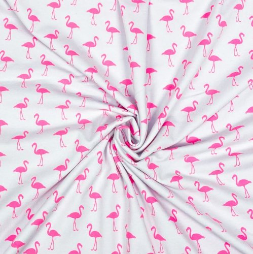 Jersey - Neon Flamingo - white/pink