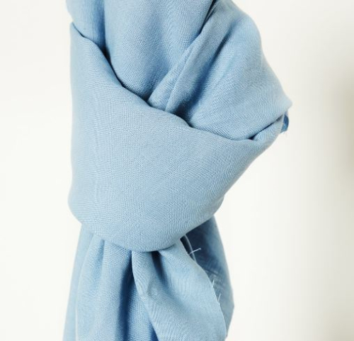 RESTSTÜCK 0,80m !!! - Leinen - Nisa softened - faded blue - Mind the Maker