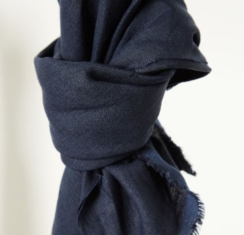 RESTSTÜCK 1,00m !!! - Leinen - Nisa softened - indigo night - Mind the Maker