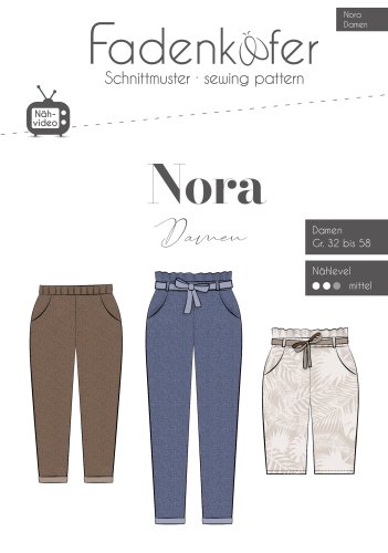 Papierschnittmuster - Hose Nora - Damen - Fadenkäfer