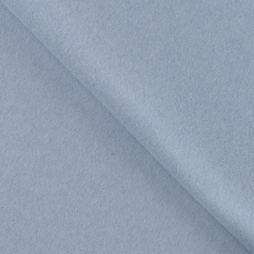 RESTSTÜCK 1m !!! - Bio Baumwoll Fleece - uni - blue melange