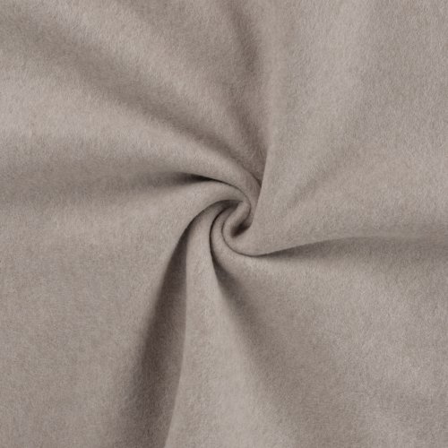 Bio Baumwoll Fleece - uni - taupe melange