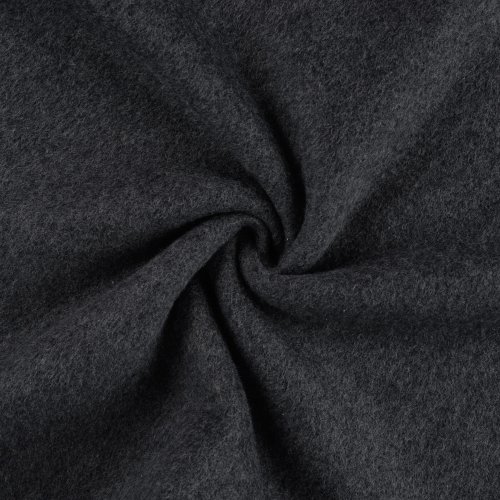 Bio Baumwoll Fleece - uni - dark grey melange