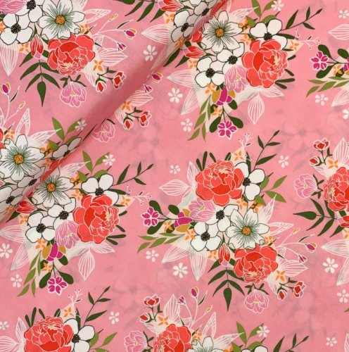 Baumwolle - Open Heart - Flowering Love - Art Gallery Fabrics
