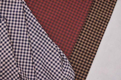 Bio Baumwoll Oxford - Gingham - umber/sienna - Mind the Maker