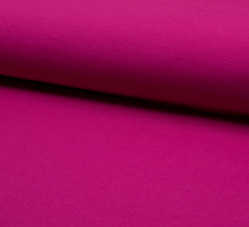 RESTSTÜCK 1,10m !!! - Bio Jersey - uni - fuchsia