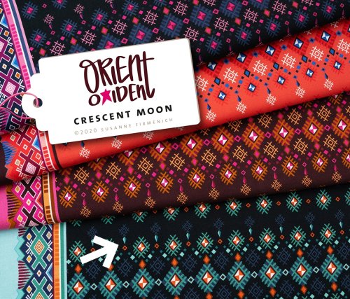 Bio Sweat - Crescent Moon - Col. 04 - schwarz/grün - Orient Oxident - Hamburger Liebe - Albstoffe