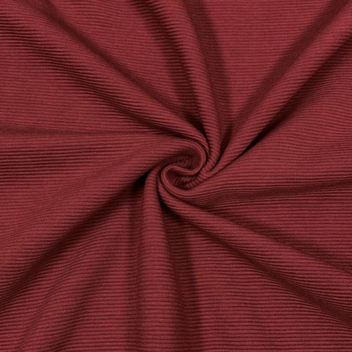 Rib Jersey - Ottoman - bordeaux