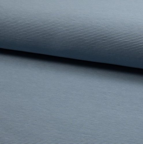RESTSTÜCK 1,0m !!! - Rib Jersey - Ottoman - dusty blue