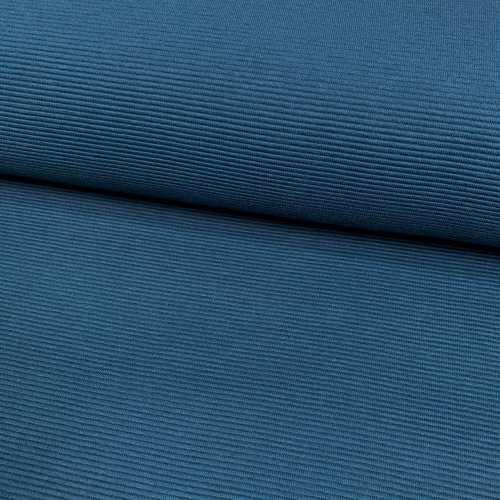 Rib Jersey - Ottoman - petrol