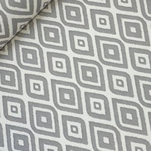 Outdoor Jacquard - Ikat Ogee Double Wrap - grey