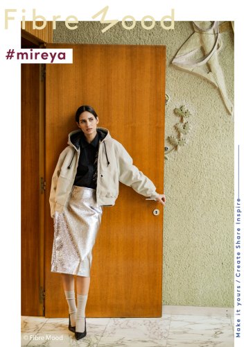 Folienstoff - crackle brushed - silber - Fibremood No. 36