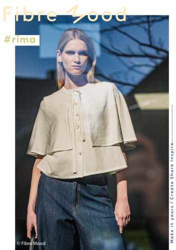 Preview: Viskose Twill - uni - white - Fibremood No. 38