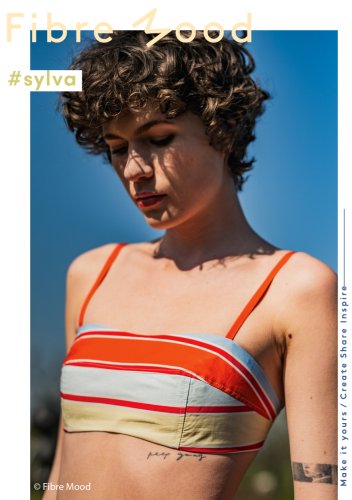 Preview: Baumwoll Popeline - stripes - red - Fibremood No. 38