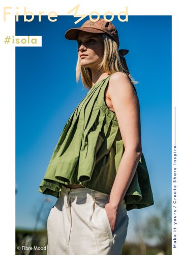 Preview: Baumwoll Popeline - stone washed - bright green - Fibremood No. 38