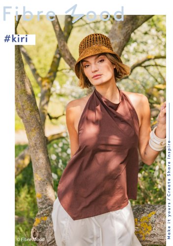 Preview: Baumwoll Popeline - stone washed - dark brown - Fibremood No. 39