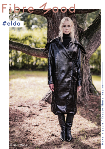 Preview: Kunstleder - vegan - Snake - dunkelbraun - Fibremood Special No. 5