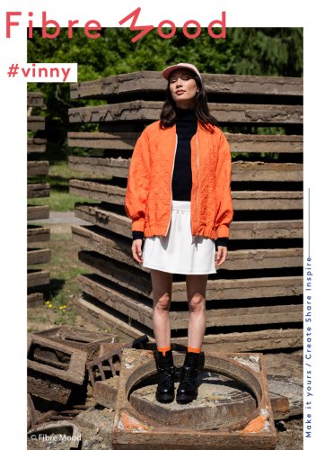 Leichter Stepper - Hahnentritt - orange - Fibremood