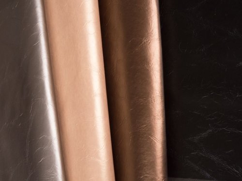 Kunstleder - Paloma - uni metallic - gold - Swafing