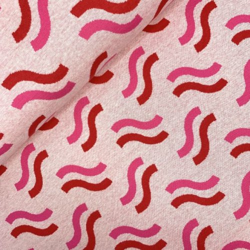 Bio Jacquard - Pasta - Col. 03 - Darling Things - Hamburger Liebe - Albstoffe