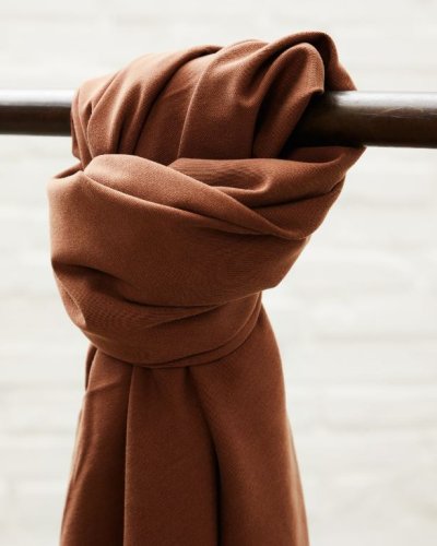 RESTSTÜCK 0,90m !!! - Soft Stretch Twill mit TENCEL™ - pecan - meetMilk