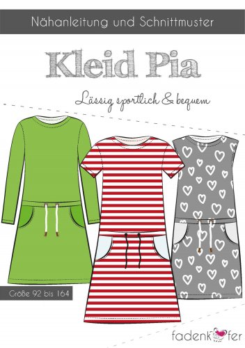 Papierschnittmuster - Kleid Pia - Kinder - Fadenkäfer