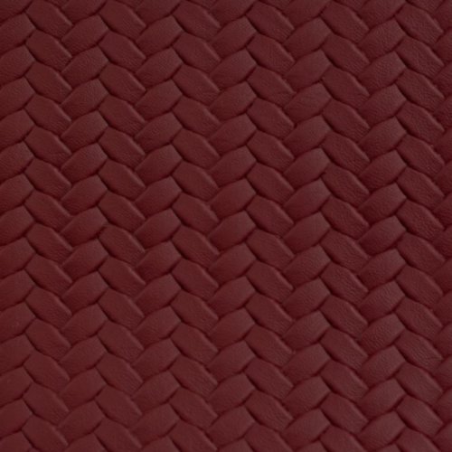 RESTSTÜCK 0,80m !!! - Kunstleder - Flechtoptik - Pinto - burgundy