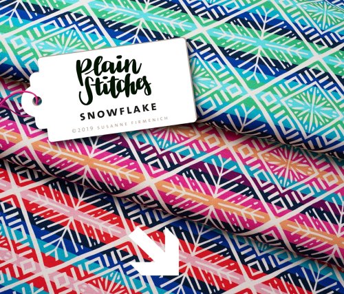 Bio Jersey - Snowflake - Col. 03 - Plain Stitches - Hamburger Liebe - Albstoffe