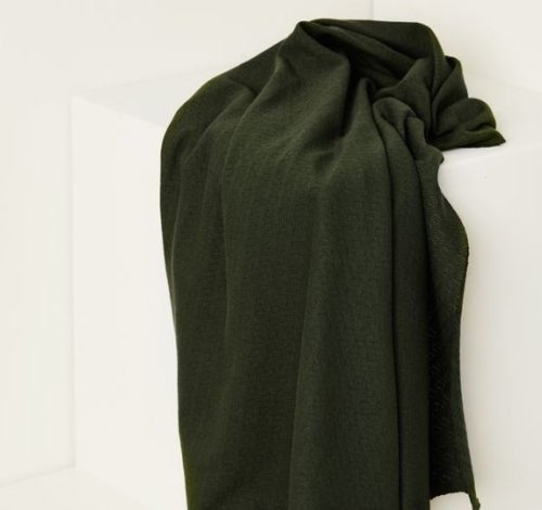 RESTSTÜCK 1,20m !!! - Bio Strick - Gem Pointelle - green khaki - Mind the Maker