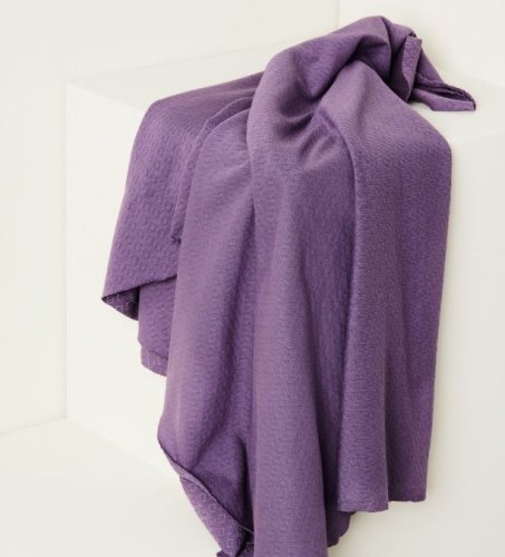 RESTSTÜCK 1,0m !!! - Bio Strick - Gem Pointelle - violet fig - Mind the Maker