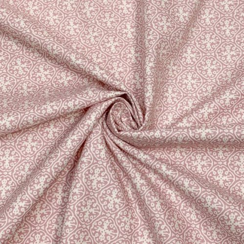 Bio Popeline - Ornament - hell rosa - C. Pauli