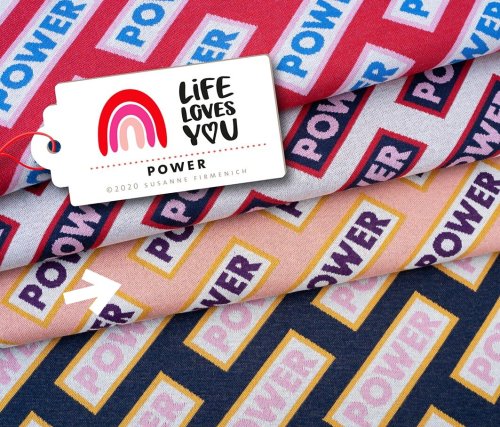 Bio Jacquard - Power - Col. 03 - Life Loves You - Hamburger Liebe - Albstoffe