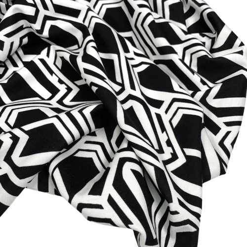 RESTSTÜCK 1,10m !!! - Punta di Roma - Honeycomb - black/white