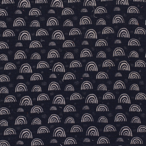 Musselin - Rainbow & Dots - marine