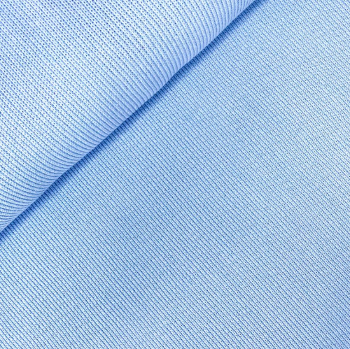 Preview: RESTSTÜCK 0,60m !!! - Rippstrick - Recycled Cotton - light blue