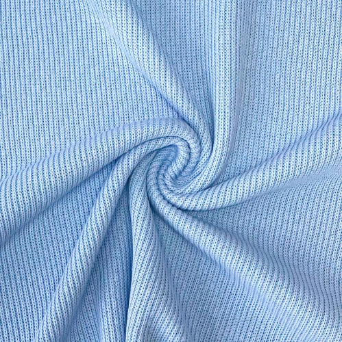 RESTSTÜCK 0,60m !!! - Rippstrick - Recycled Cotton - light blue